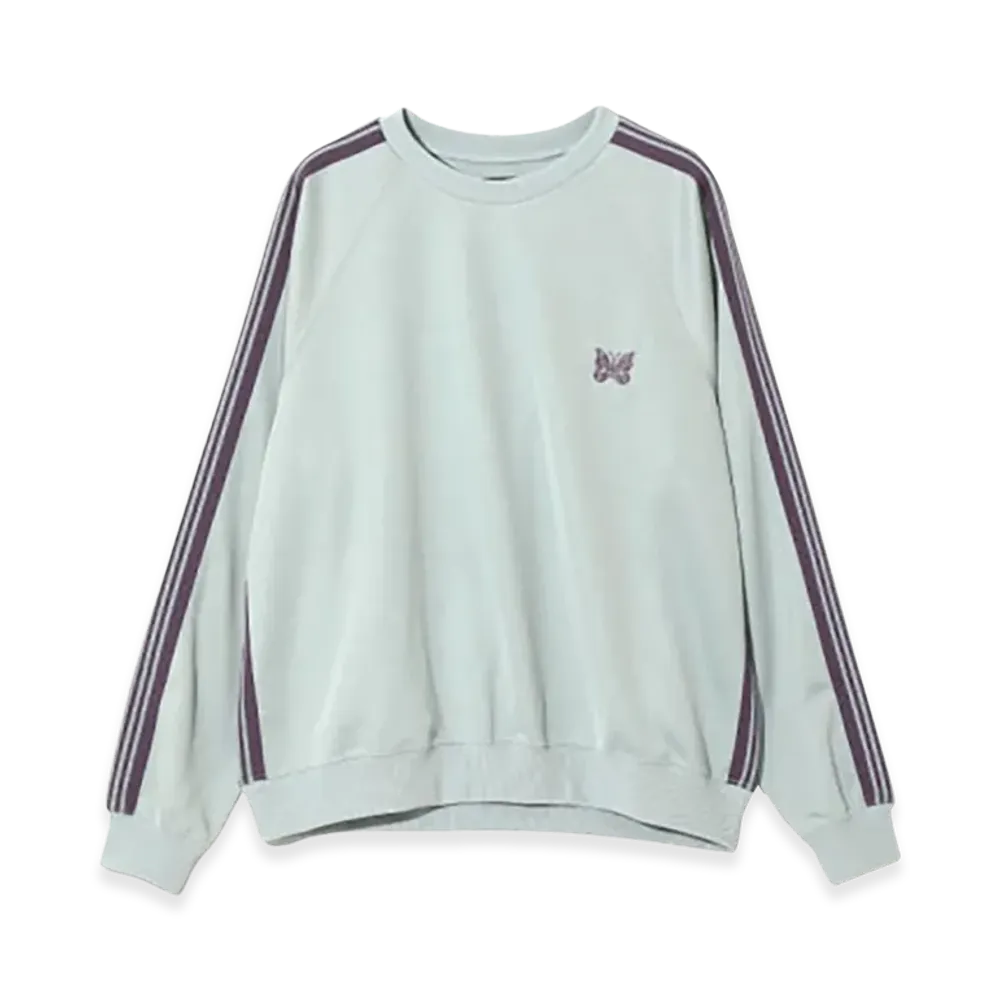 NEEDLES Track Crew Neck Shirt Poly Smooth "Sax"