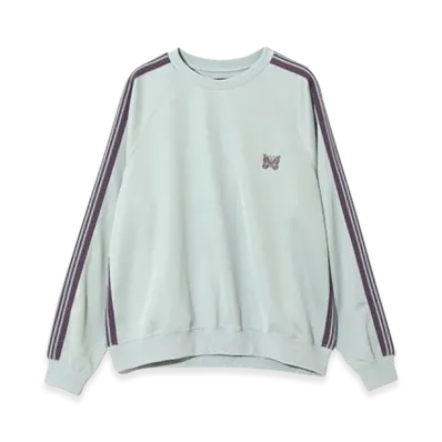 NEEDLES Track Crew Neck Shirt Poly Smooth "Sax"