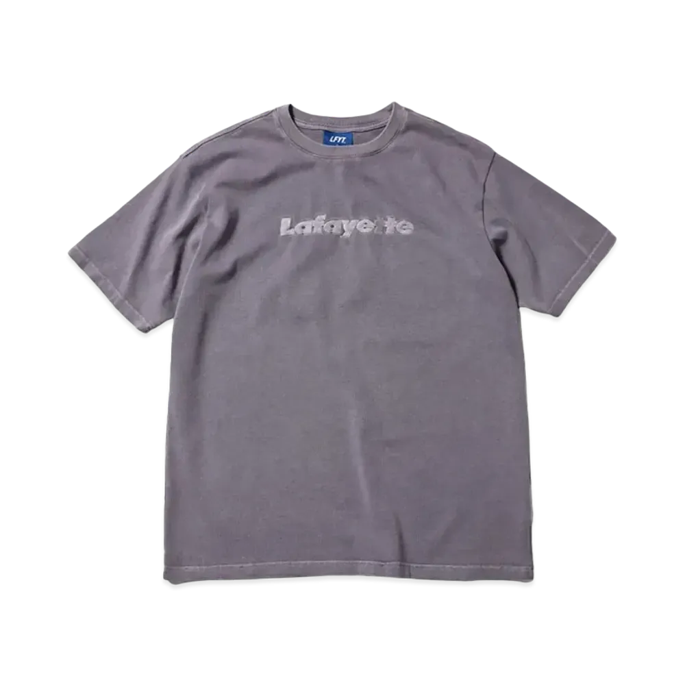 LFYT PIGMENT DYED LAFAYETTE LOGO TEE "PURPLE"