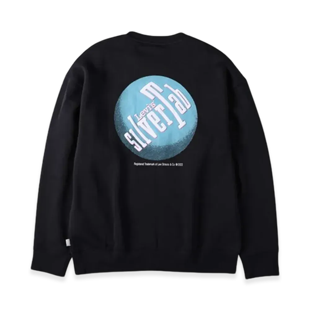 Levi's Silvertab Relaxed Graphic Crewneck Sweatshirt "Black"