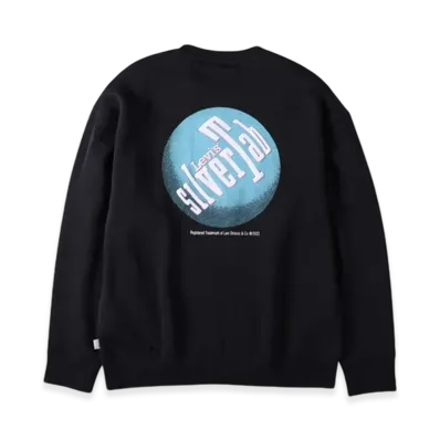 Levi's Silvertab Relaxed Graphic Crewneck Sweatshirt "Black"