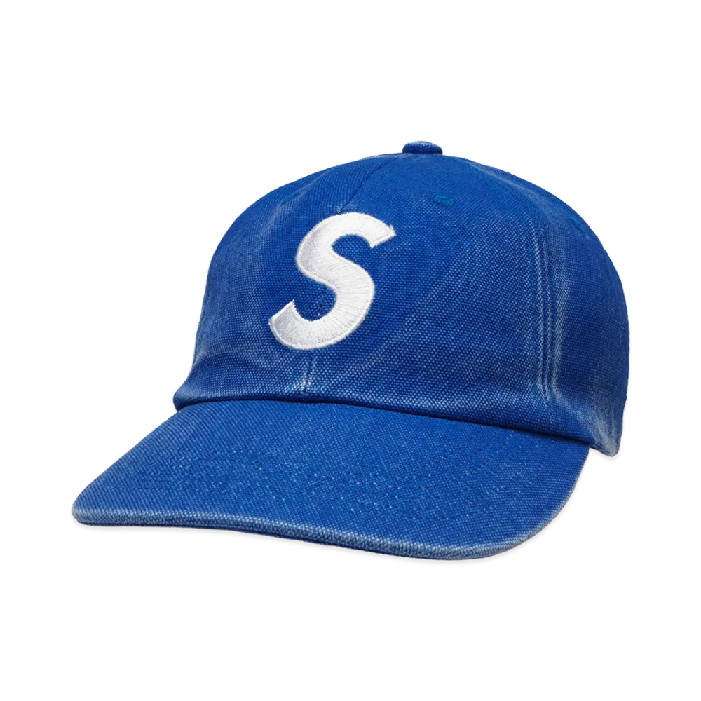 Supreme Pigment Coated Canvas S Logo 6-Panel "Royal"