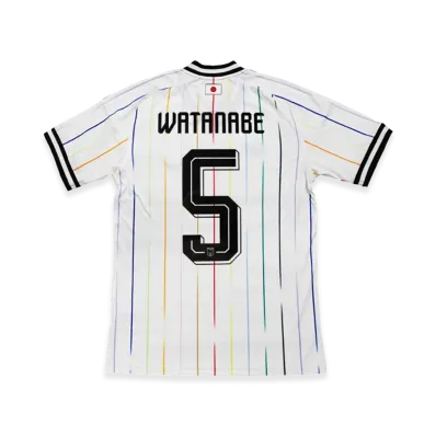 adidas Soccer Japan 2026 Away Replica Jersey #5 Tsuyoshi Watanabe "OffWhite/Black"