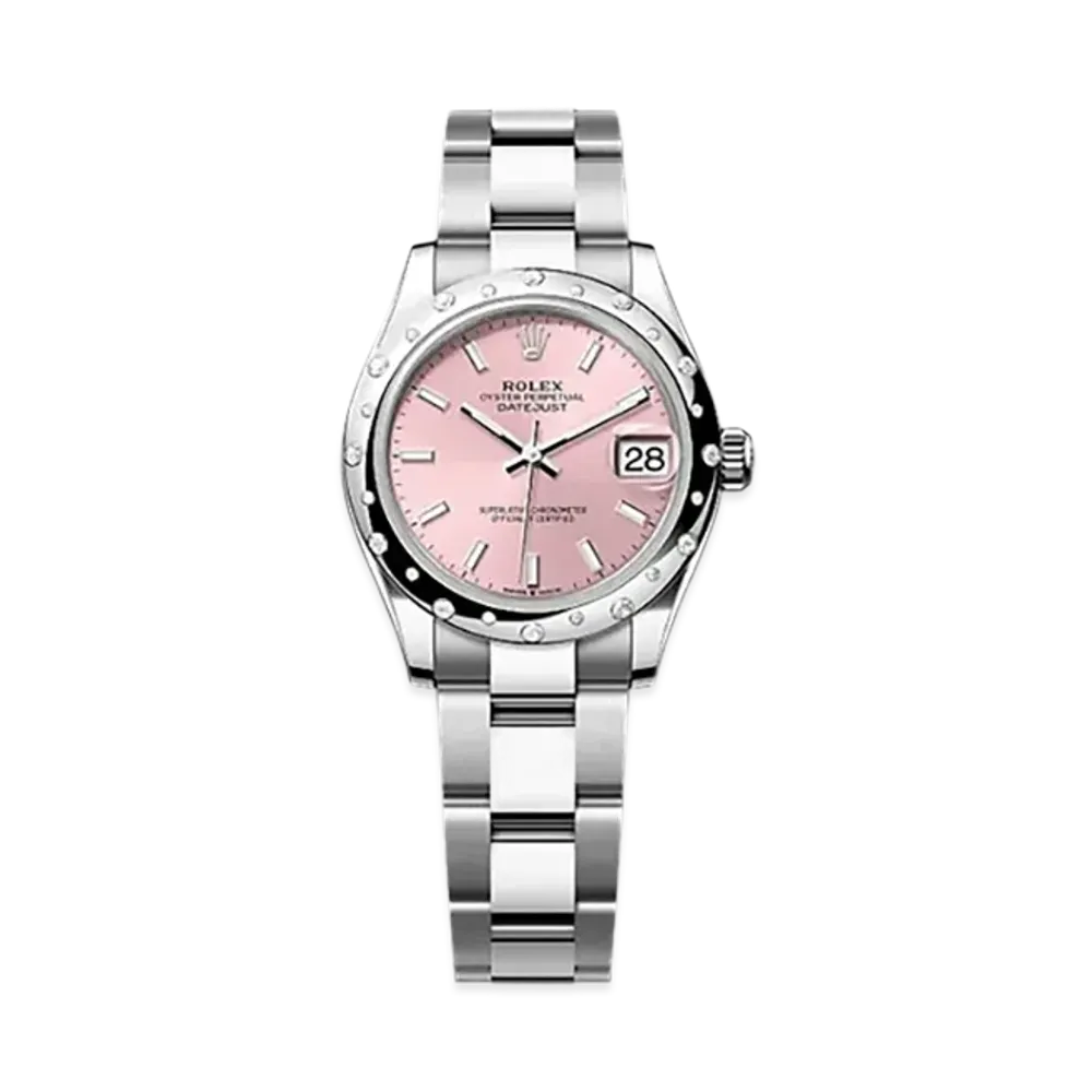 ROLEX Datejust 31mm Oystersteel & White Gold Diamond 278344RBR "Pink"