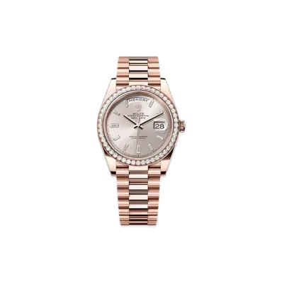 ROLEX Day-Date 40mm Everose Gold Diamond 228345RBR "Sundust"