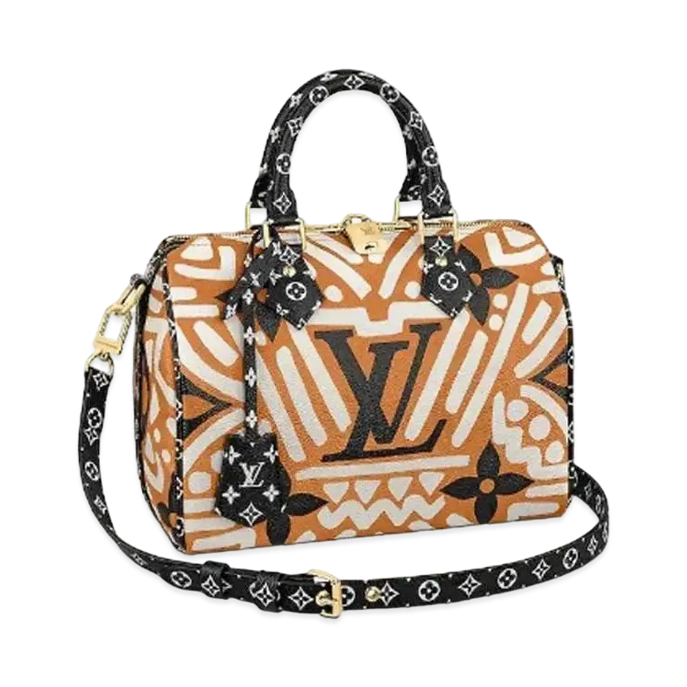 Louis Vuitton Crafty Speedy Bandouliere 25 "Creme Caramel"