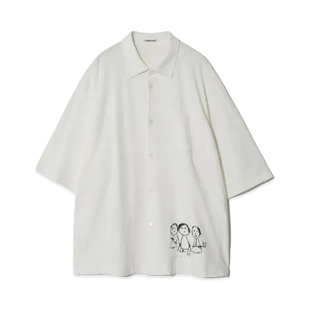 UNDERCOVER Cotton Jersey Shirt "Off White"