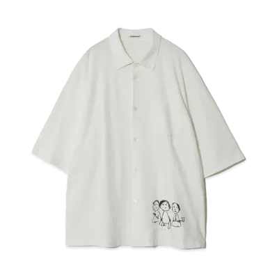 UNDERCOVER Cotton Jersey Shirt "Off White"