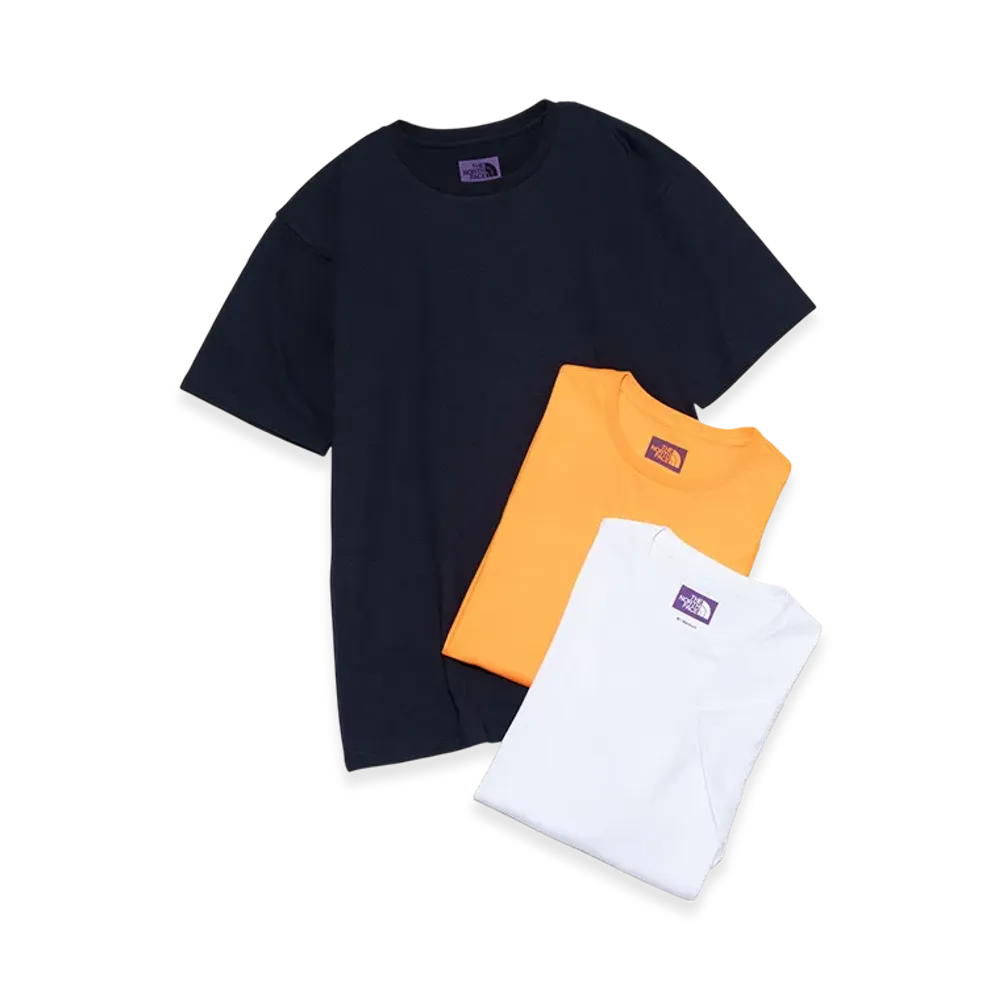 The North Face Purple Label Pack Field Tee 3P "White/Orange/Navy"