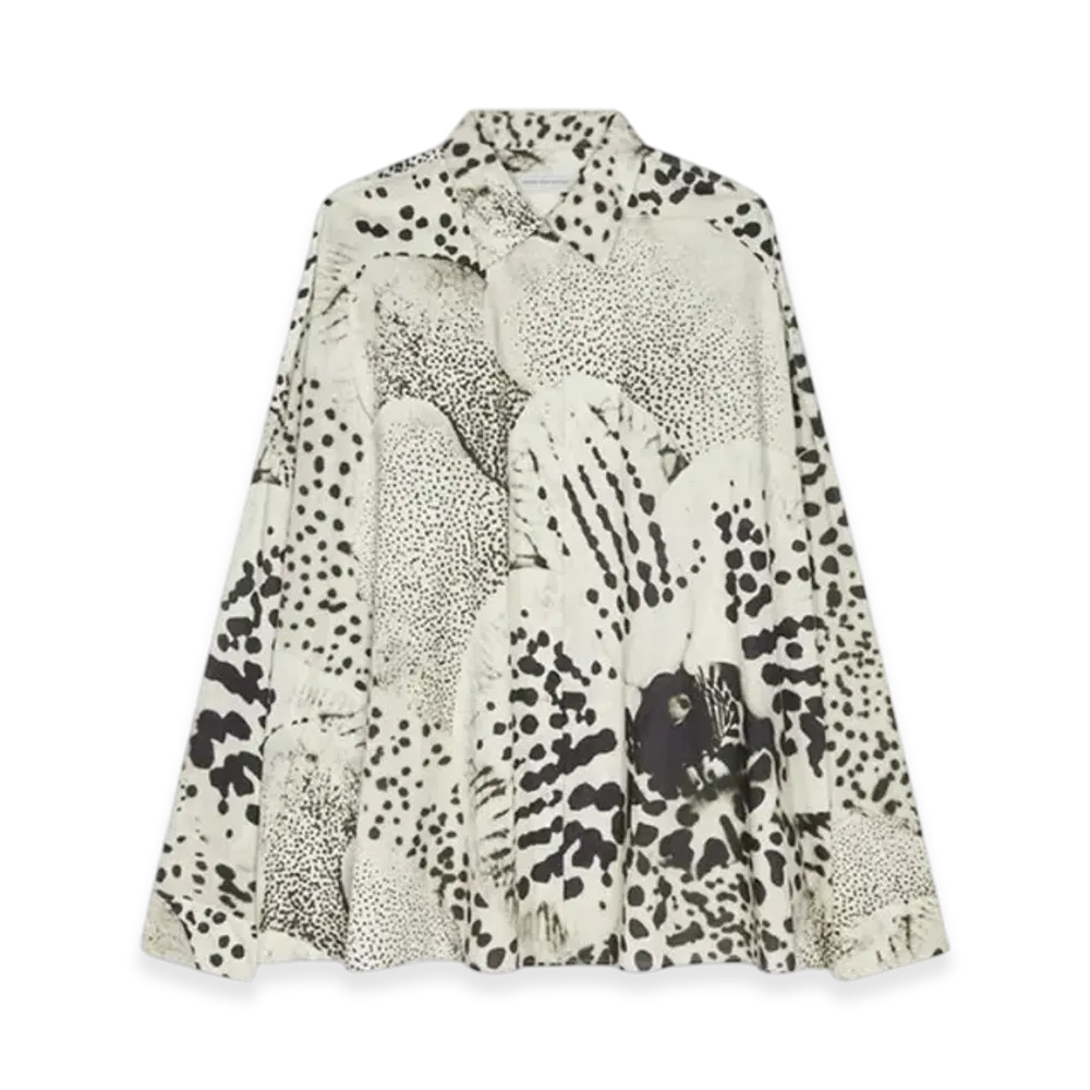 DRIES VAN NOTEN Women's Cotton Cocoon Shirt "Black"