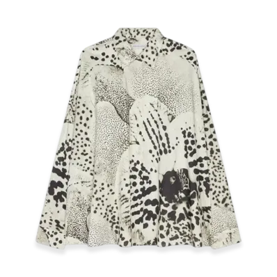 DRIES VAN NOTEN Women's Cotton Cocoon Shirt "Black"