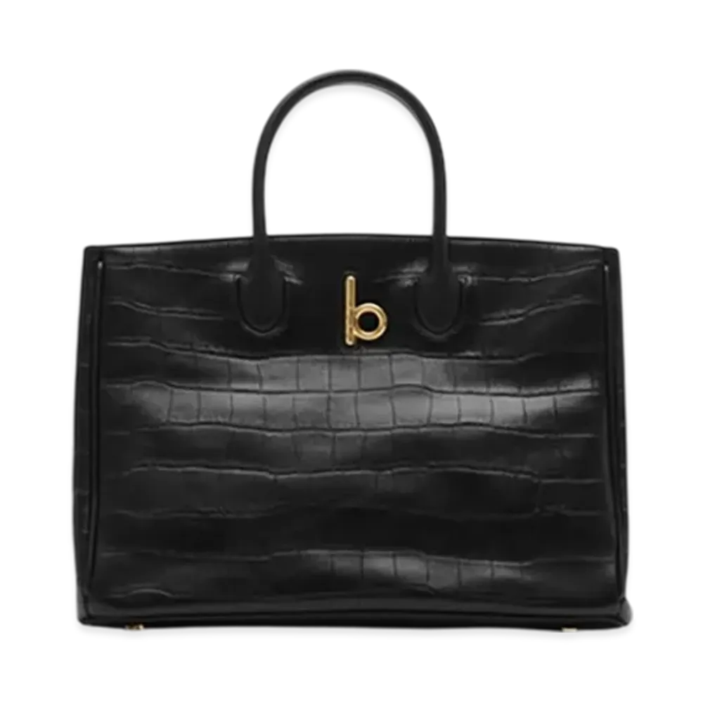 Burberry Small Rocking Horse Tote "Black"