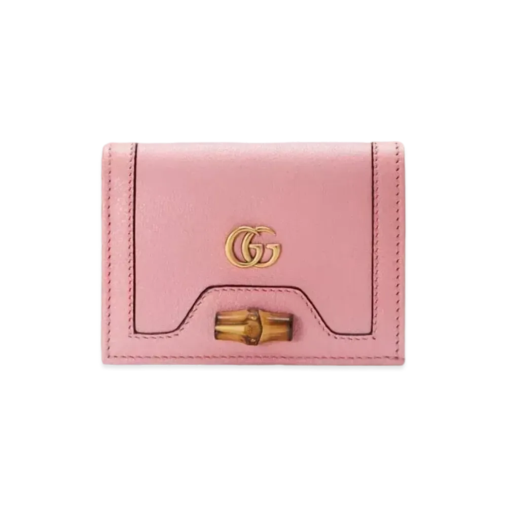 GUCCI Diana Card Case Wallet "Pastel Pink"