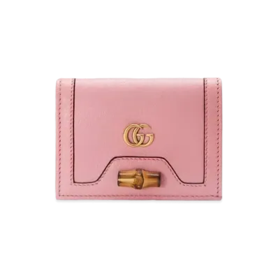 GUCCI Diana Card Case Wallet "Pastel Pink"
