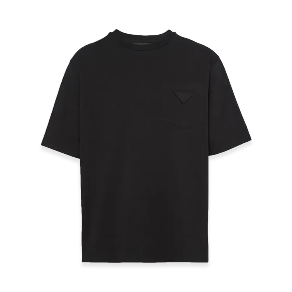 PRADA Oversized Cotton T-Shirt "Black"
