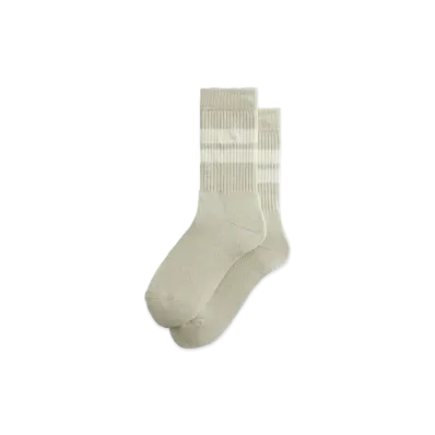 Kith Stripe Crew Socks With Script Embroidery "Reverie"