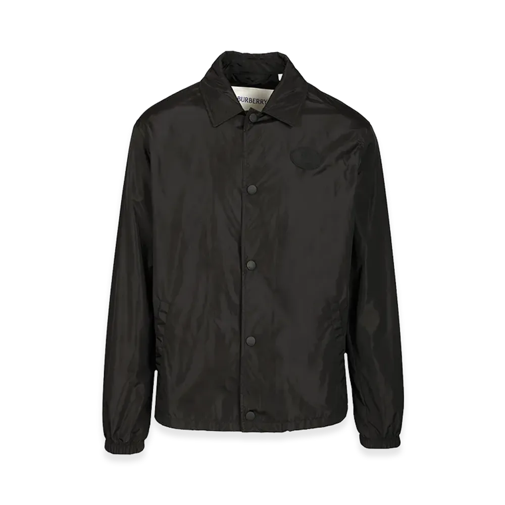 Burberry Knight Stamp Nylon Track Jacket "Black"