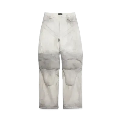BALENCIAGA Men's Biker Baggy Pants "White"