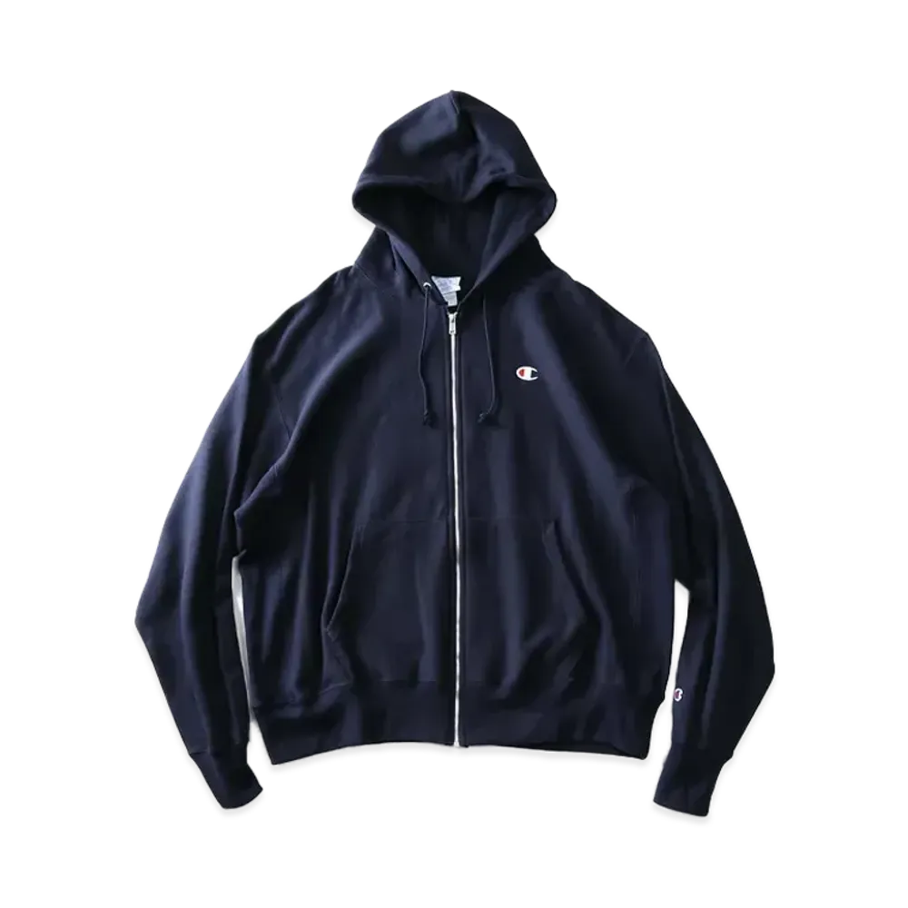 Champion Reverse Weave Heavyweight 12Oz Zip Up Hoodie "Navy"