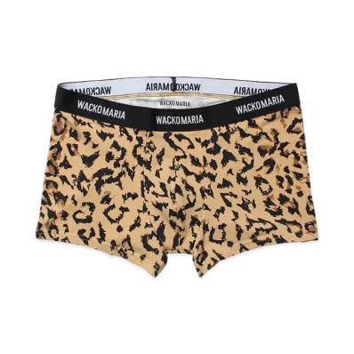 WACKO MARIA Leopard Boxer Briefs "Beige"