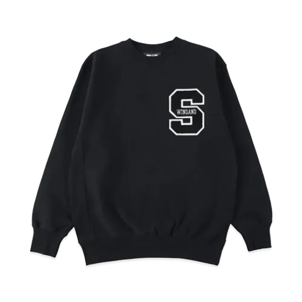 WIND AND SEA College Wappen Sweat "Black"