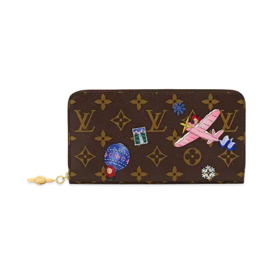 Louis Vuitton Zippy Wallet Vivienne Winter Travel Monogram "Brown"