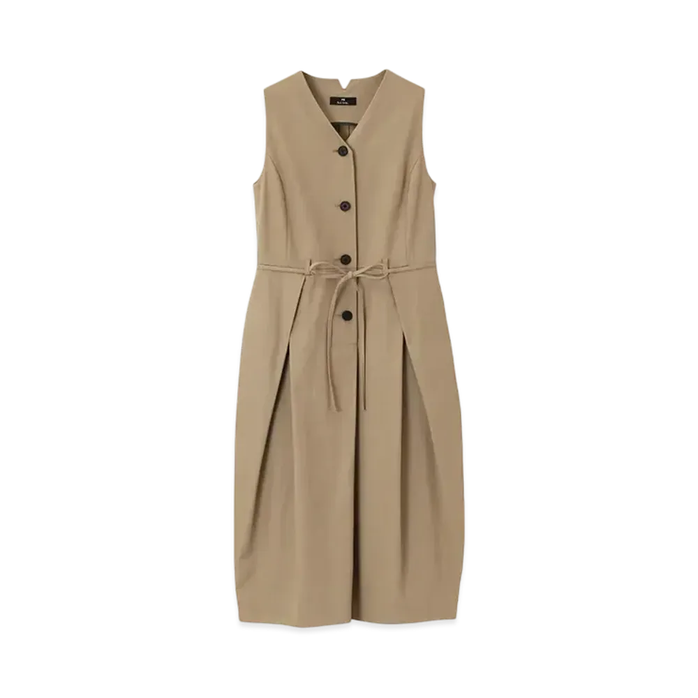 Paul Smith Women's Waist Cord Cocoon Dress "Beige"