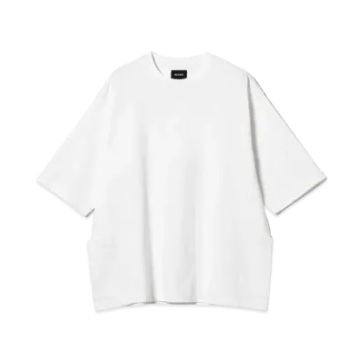 BEAMS Side Pocket Loose T-shirt "White"