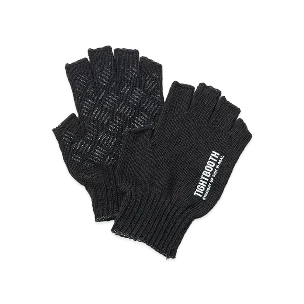 TIGHTBOOTH Logo Fingerless Glove "Black"