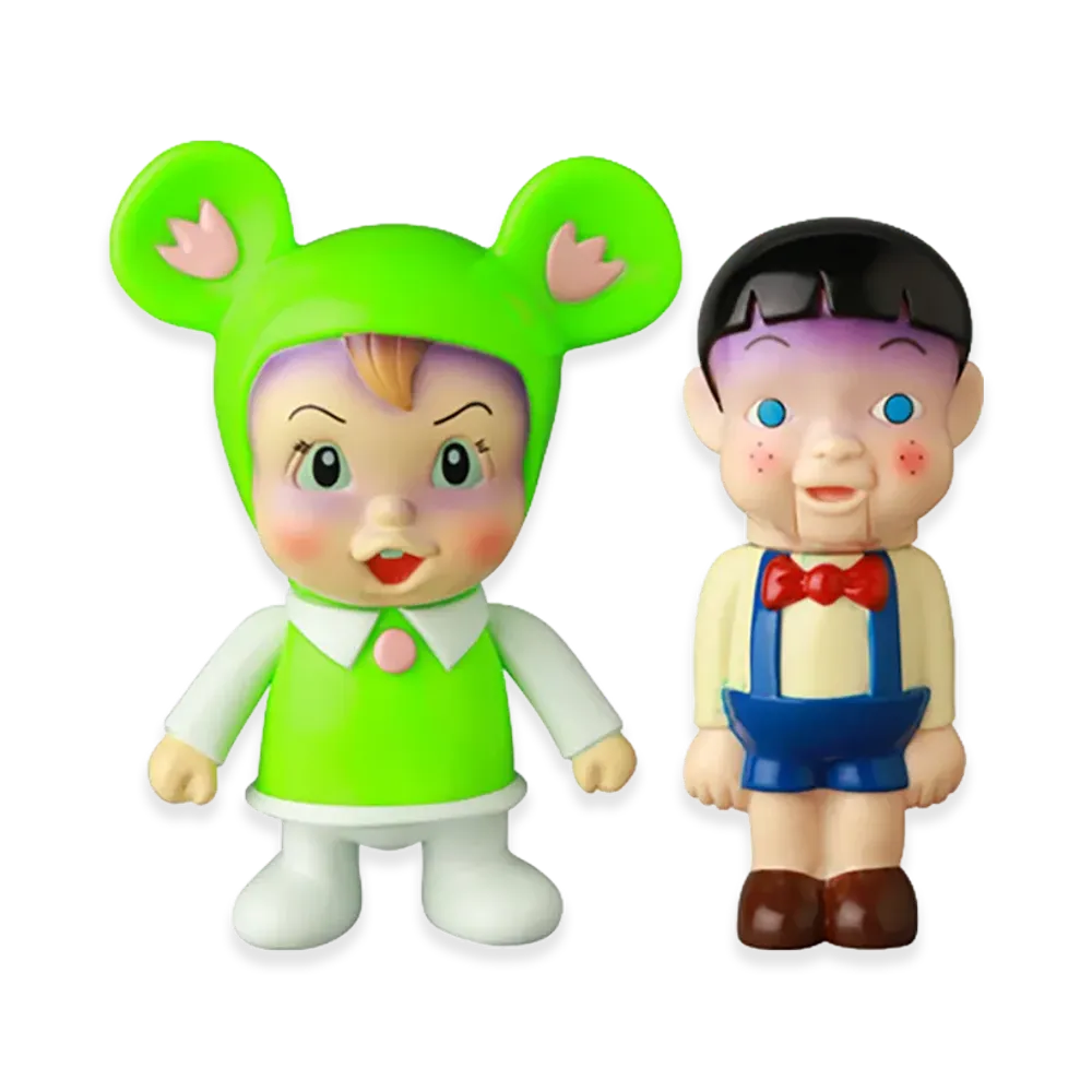 MEDICOM TOY Kirito (Green Ver.) & Takeshi Doll (New Color)