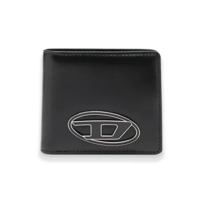 Diesel 1Dr Bi Fold Coin S 3D Leather Bi-Fold Wallet "Black"