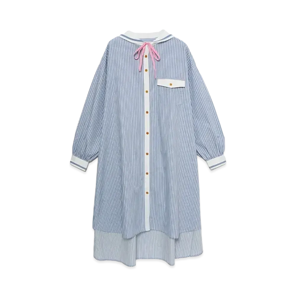 graniph x Yusuke Nakamura Akashi San One Piece Shirt One Piece "Blue"