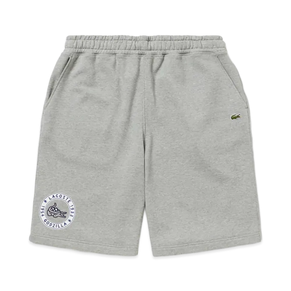 LACOSTE x Godzilla 2.0 Sweat Shorts "Grey"