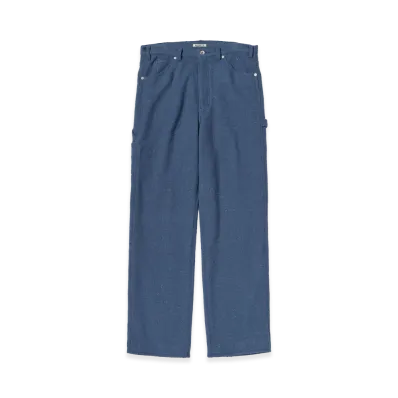 AURALEE Homespun Tweed Painter Pants "Dusty Blue"