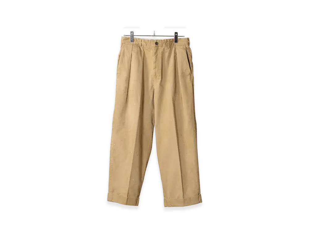 ANCELLM Double-Cuff Chino Pants "Beige"