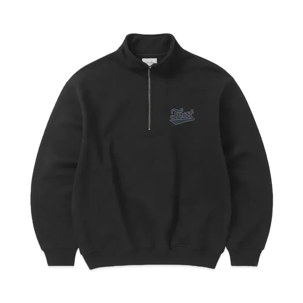thisisneverthat Half Zip Sweatshirt "Black"