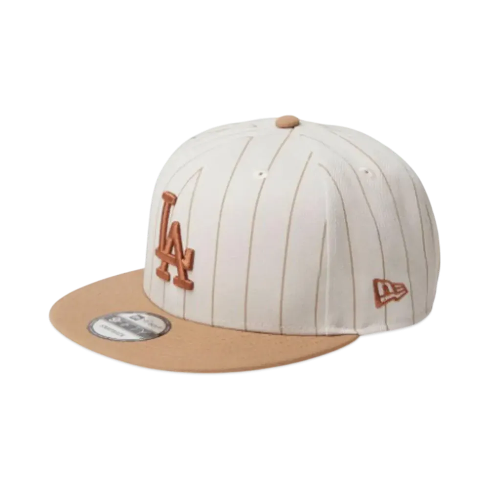 NEW ERA Golf 9Fifty MLB Pin Stripe Los Angeles Dodgers "Khaki Stripe"