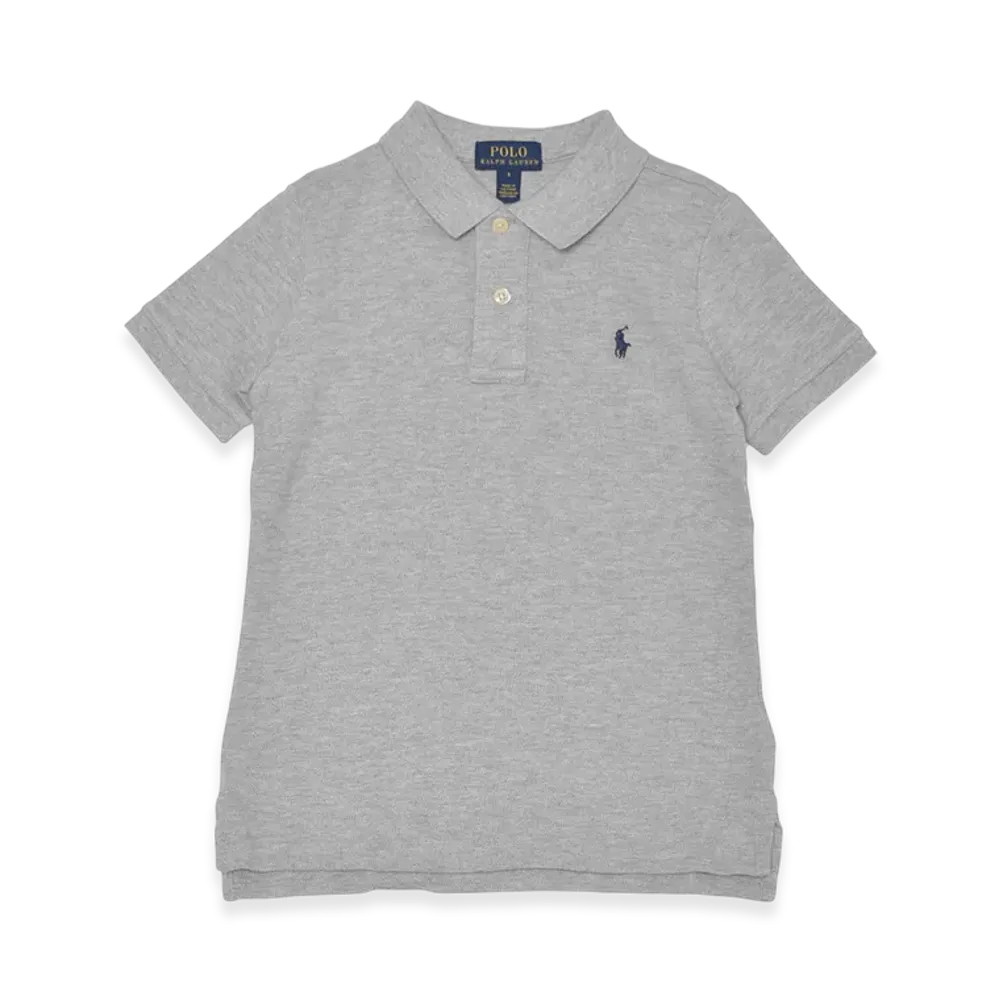 Polo Ralph Lauren Cotton Mesh Polo Shirt Kids "New Grey Heather"