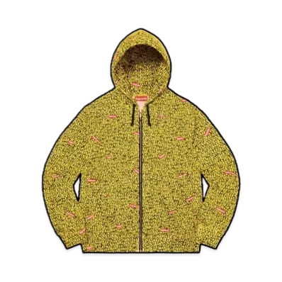 Supreme x IRAK Zip UP Hooded Sweatshirt "Yellow"