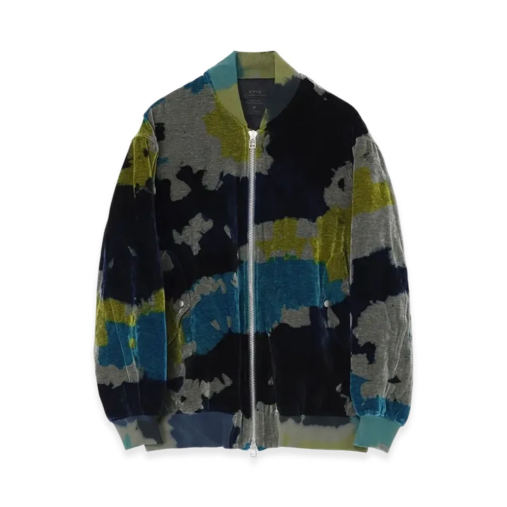 S'YTE Tie-Dye Velvet Big MA-1 "Gray"