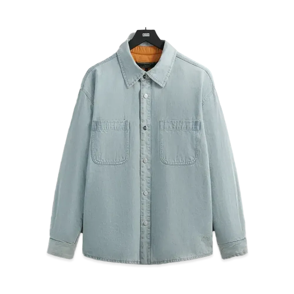Kith Quilted Apollo Shirt "Light Indigo"