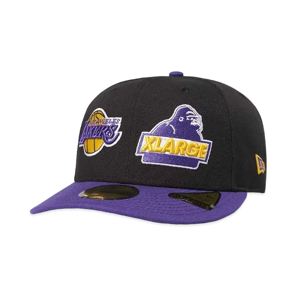 XLARGE x New Era x NBA LAKERS MIX LOGO 6PANEL CAP "Purple"