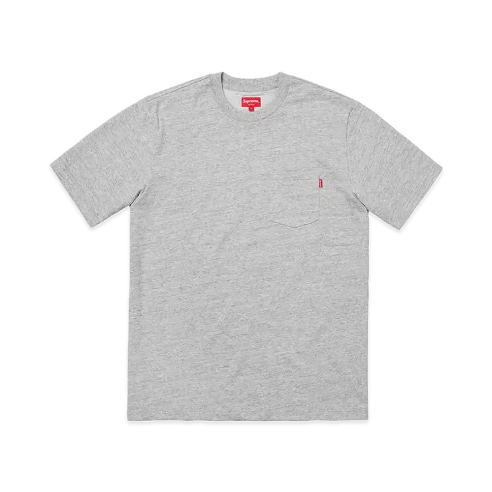 Supreme S/S Pocket Tee "Heather Grey" (18FW)