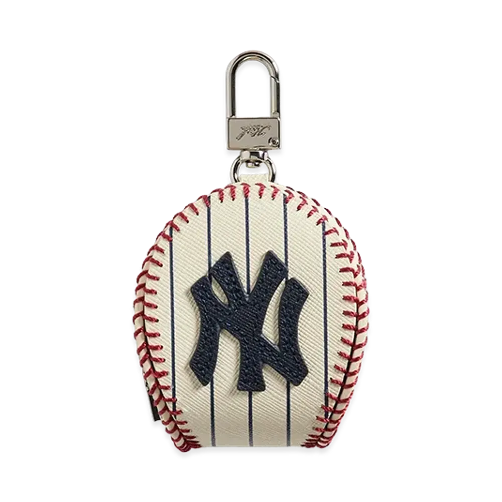 Kith x The New York Yankees Leather Baseball Pouch "Sandrift"