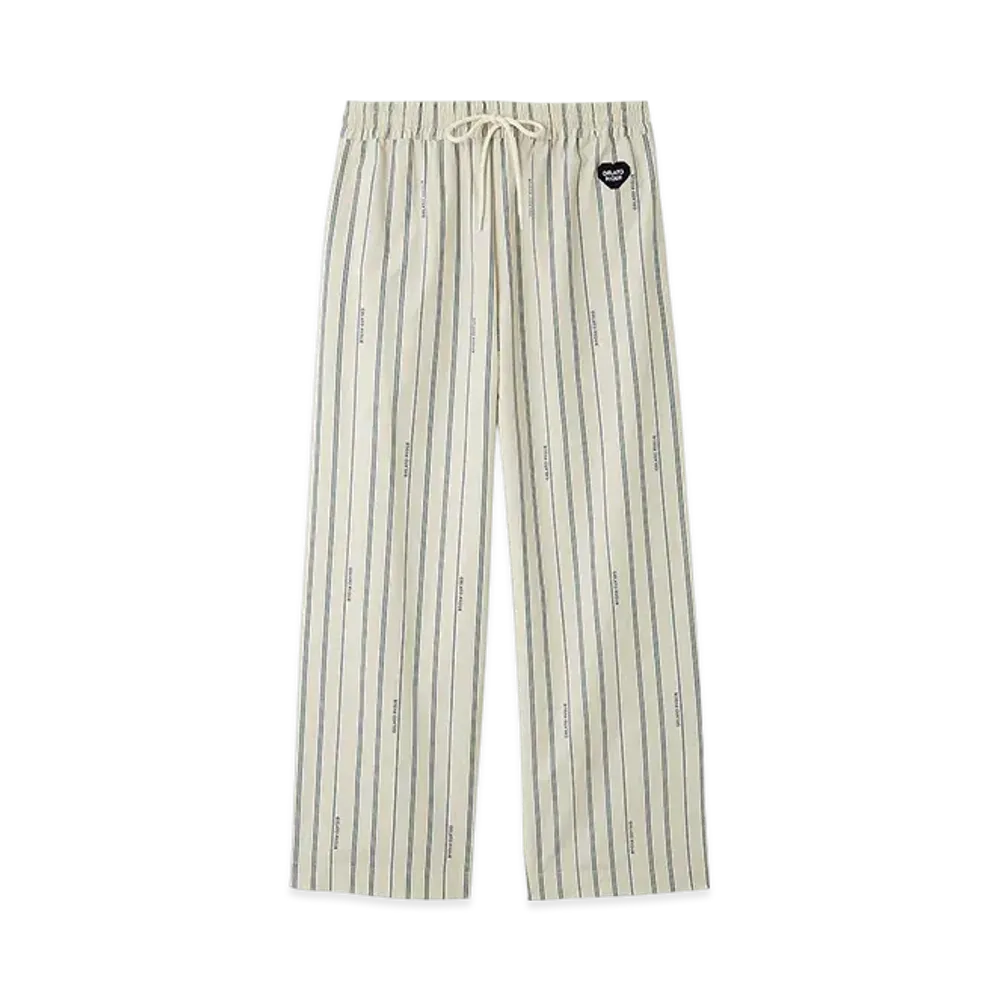 GELATO PIQUE Homme Heart Patch Long Pants "Stripe"