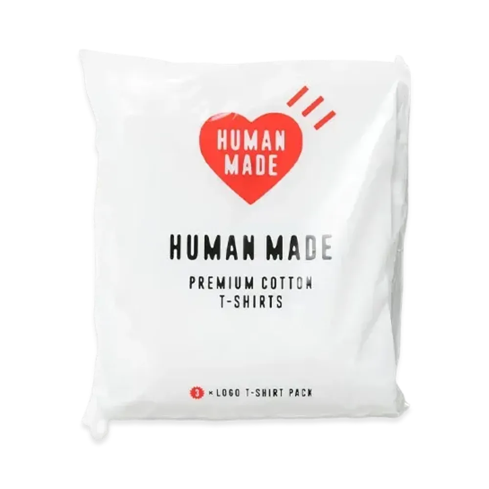 HUMAN MADE 3Pack T-Shirt Set "White"