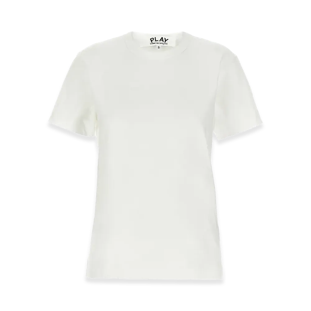 PLAY COMME des GARCONS Women's Heart Patch T-Shirt "White"