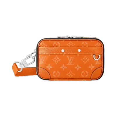 Louis Vuitton Alpha Wearable Wallet Taigarama "Tangerine"