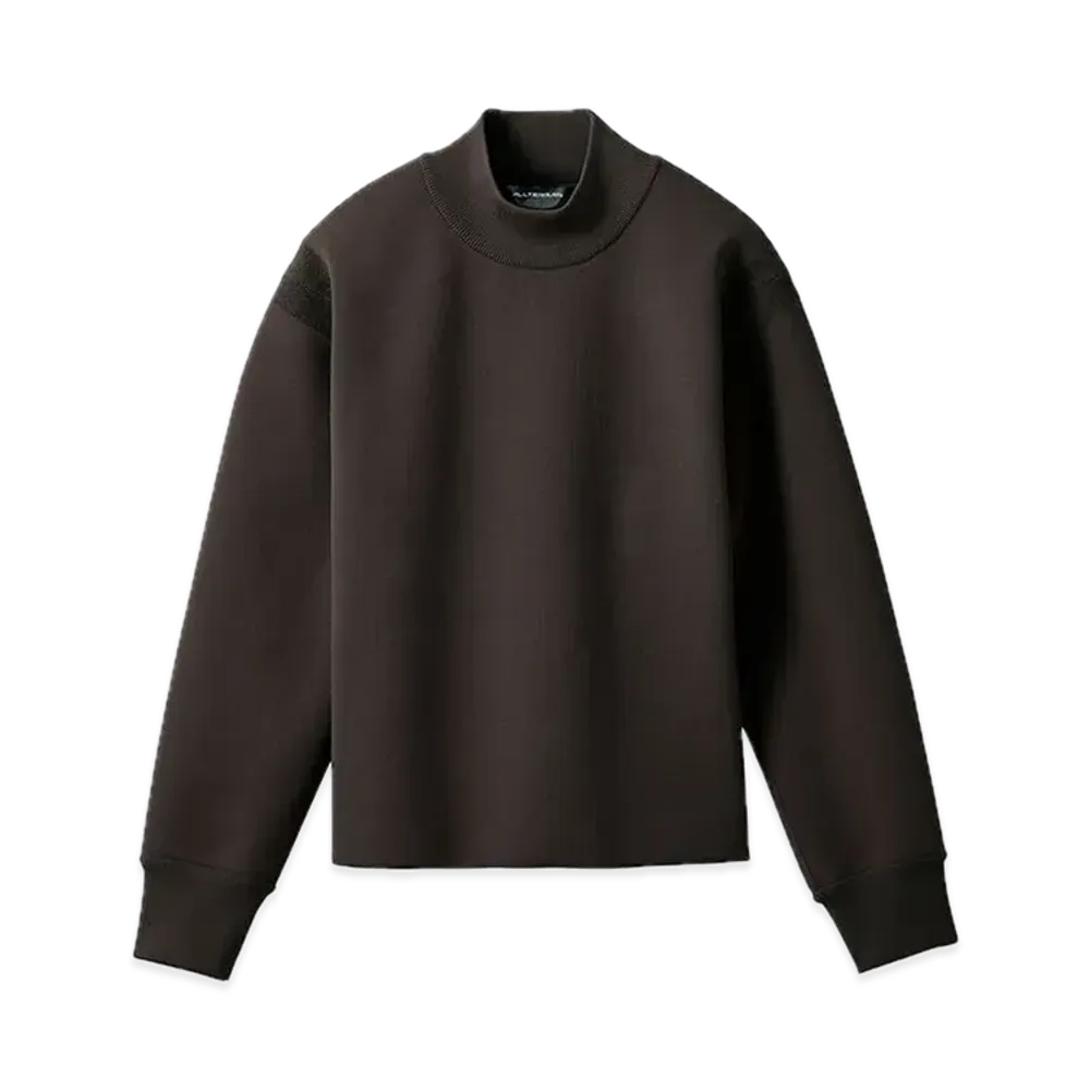 DESCENTE ALLTERRAIN Fusion Knit Crew Neck Sweatshirt "Nuts Shell"