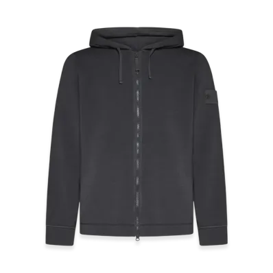 Stone Island 632F3 Ghost Piece Full Zip Hooded Sweatshirt - 23FW "Anthracite"